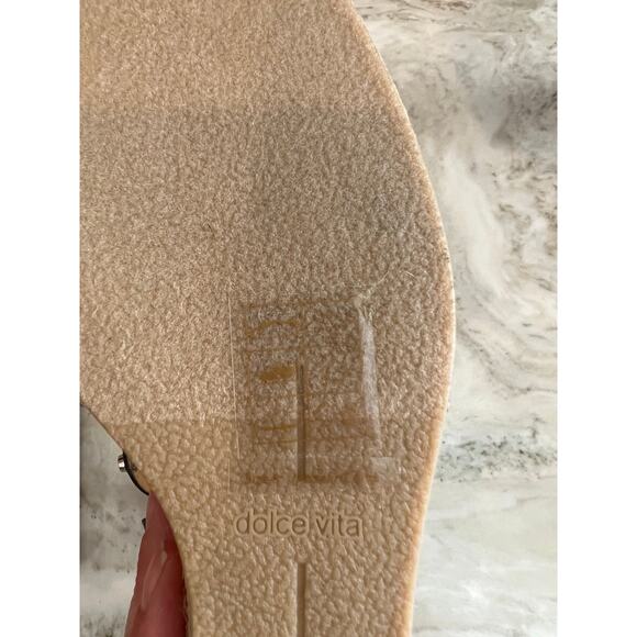 DOLCE VITA black studded Espadrille Wedge Sandals 8 - Picture 8 of 9